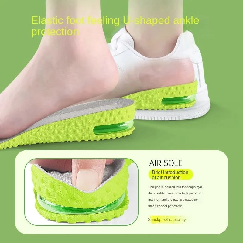 Popcorn Height Increase Insoles – Comfortable Elevator Shoe Inserts for Men & Women