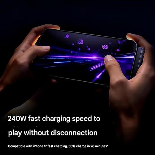 240W 2-in-1 C to C Fast Charging Cable with Phone Stand